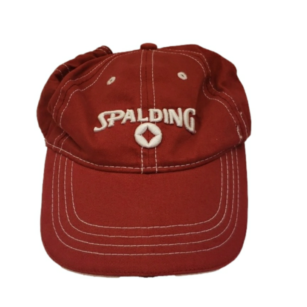 Spalding Red Baseball Cap Adjustable UNISEX Mens
